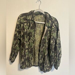 Vintage Trebark Camouflage Zip-Up Jacket, Size Small